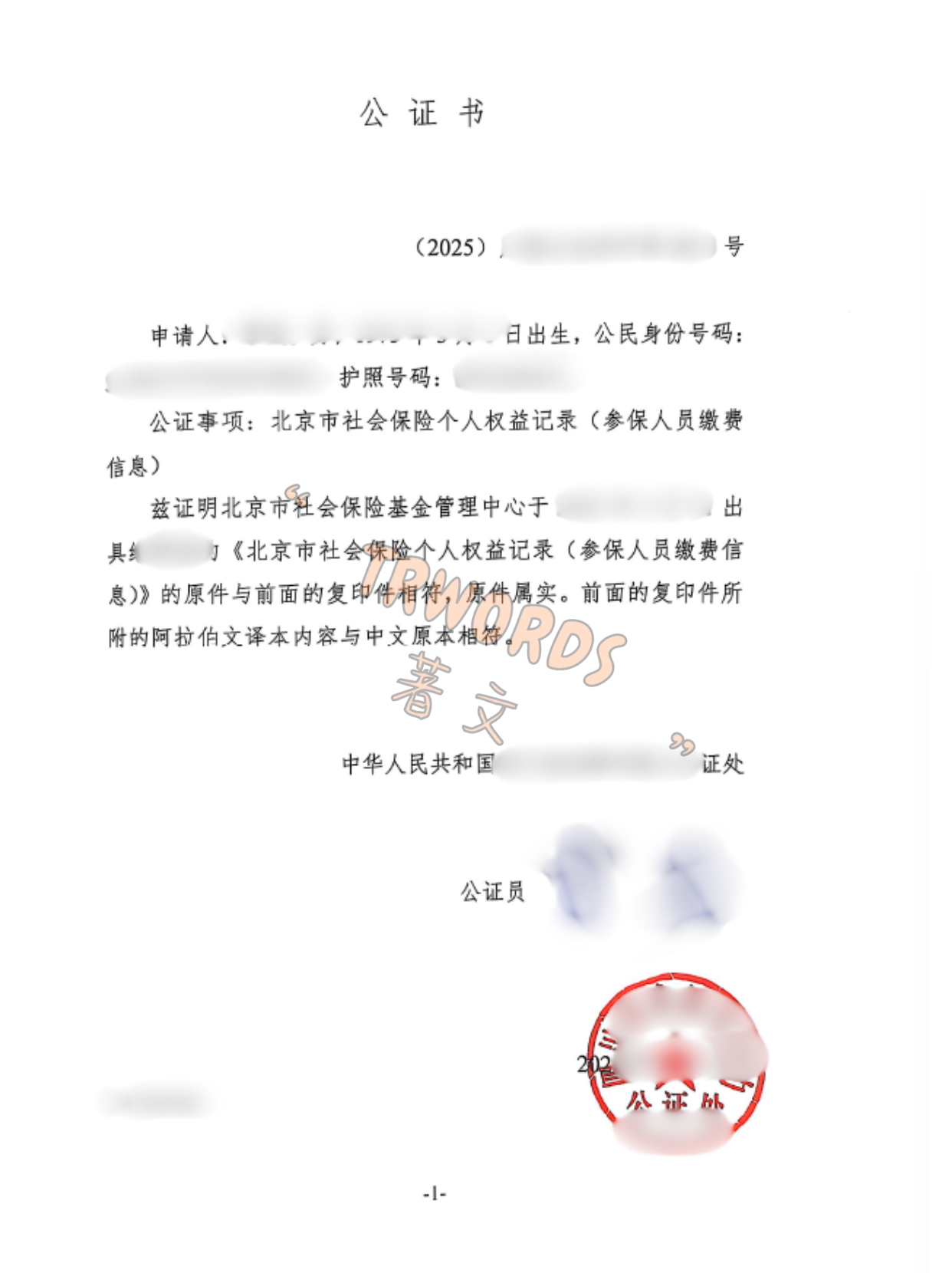 Read more about the article 社保缴费记录公证：签证材料里经常被忽略的一项