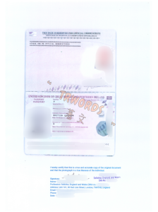 英国护照公证