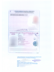 英国护照公证